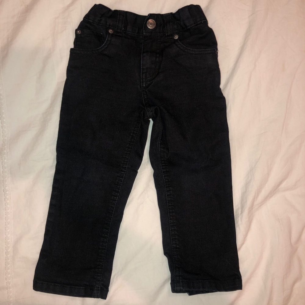 Boys straight black jeans